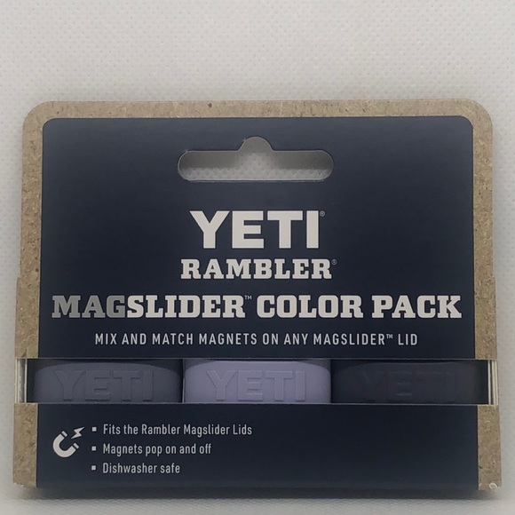 💜 Yeti Rambler Tumbler Cosmic Lilac 20oz & Magslider Color 3 Pack NWT 💜 - Picture 5 of 6